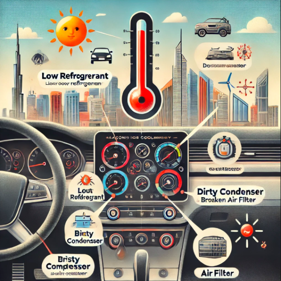 Why Your Car AC is Not Cooling Properly in Dubai