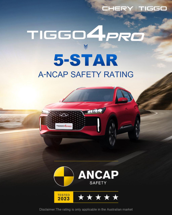 Chery TIGGO 4, 7 & 8 Secure 5-Star ANCAP Safety Ratings – A New Benchmark