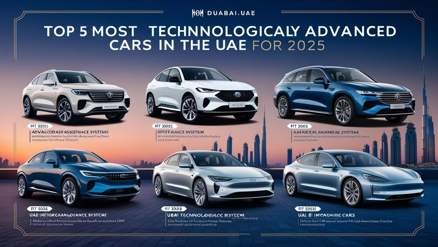 Top 5 Most Technologically Advanced Cars in the UAE for 2025