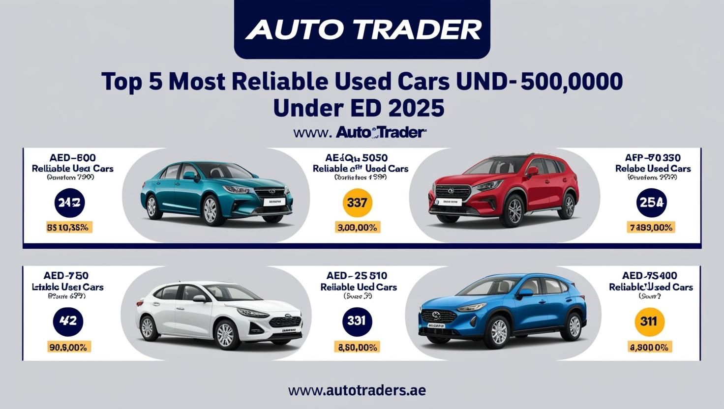 Top 5 Most Reliable Used Cars Under AED 50,000 in Dubai 2025