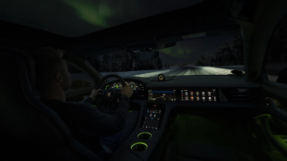 The Porsche Taycan Takes on the Arctic – A Silent Journey to the Northern Lights