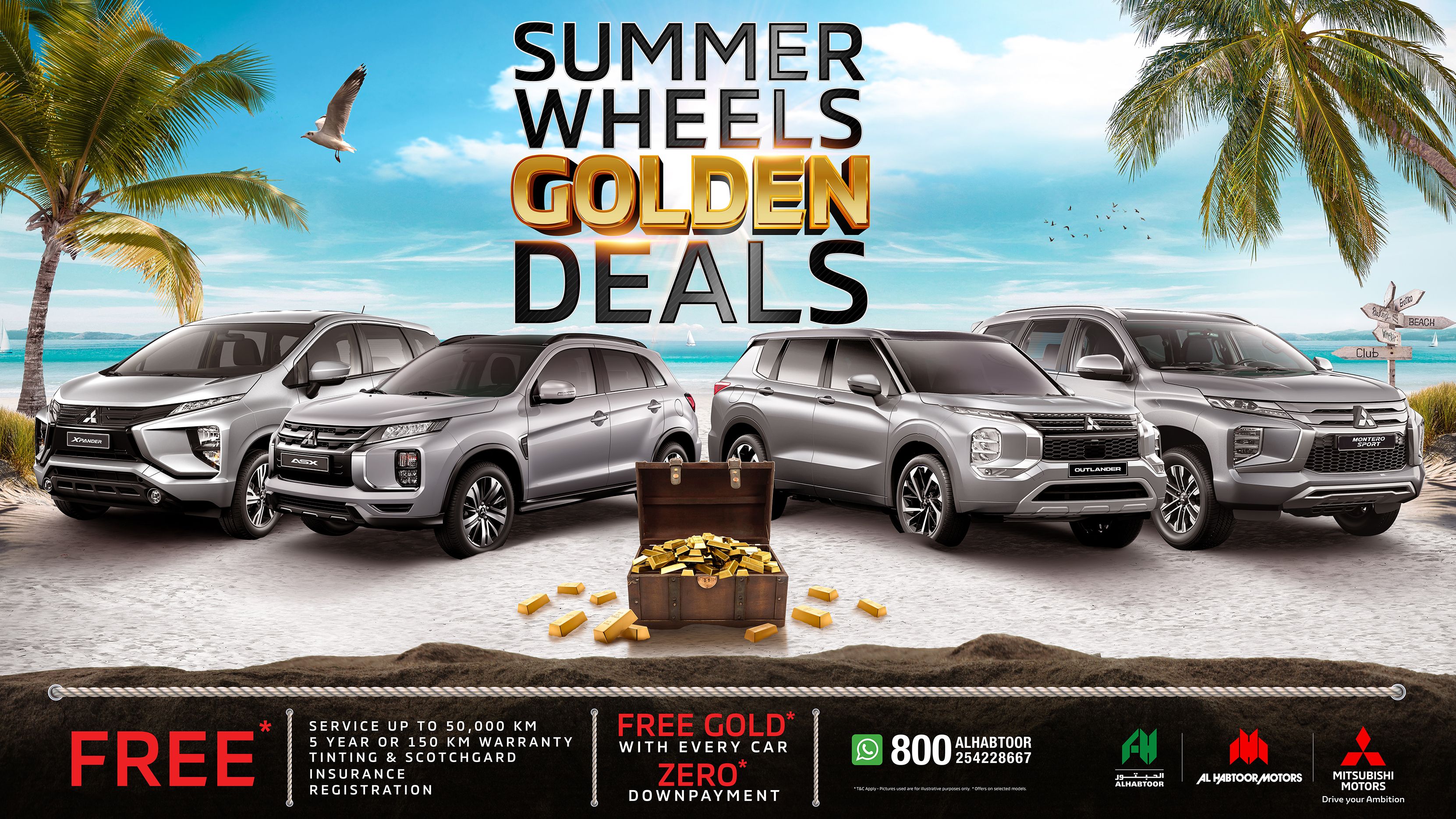 Al Habtoor Motors & Mitsubishi Summer Golden Deals | Exclusive Offers