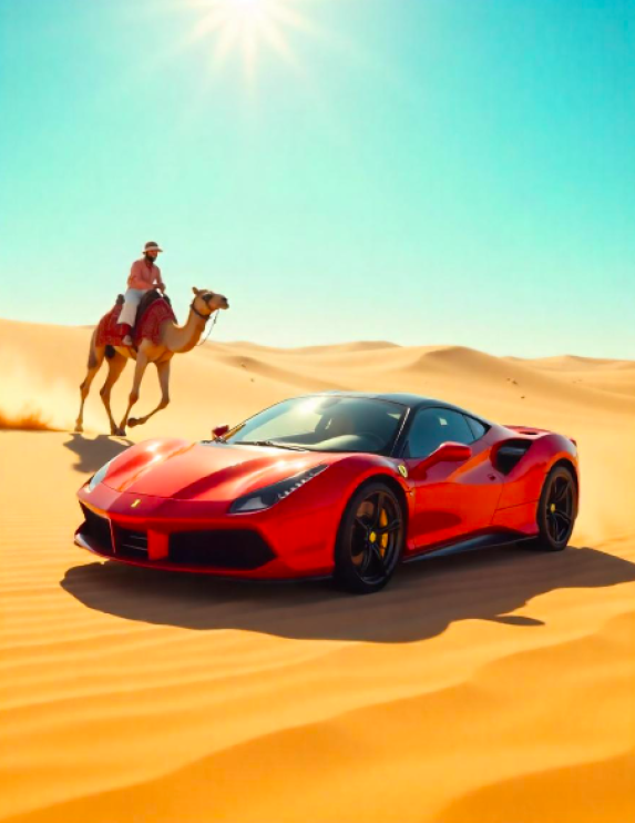 Hypercars vs. Camels: The Ultimate Desert Drag Race 