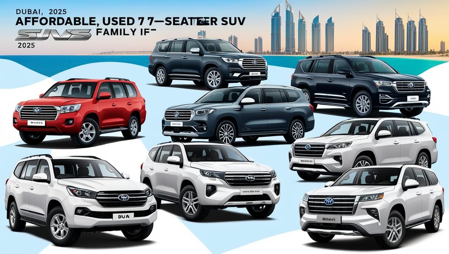 Affordable Used 7-Seater SUVs for Large Families in Dubai