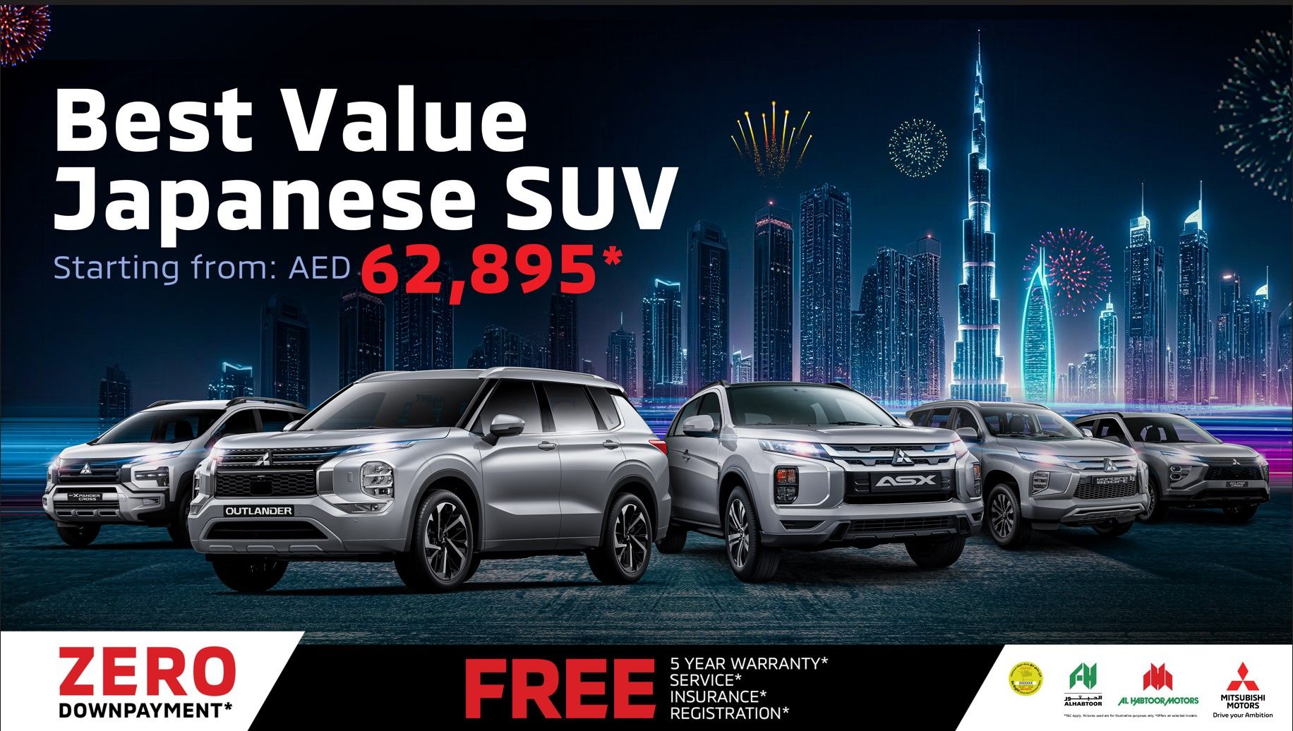 Exclusive Mitsubishi SUV Offers at Al Habtoor Motors for Dubai Shopping Festival