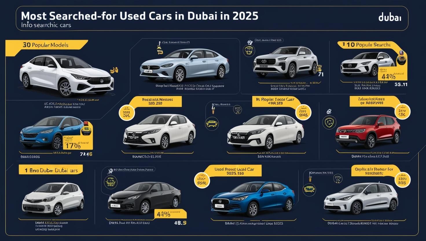 Most Searched Used Cars in Dubai 2025 | Top Models & Buyer Trends