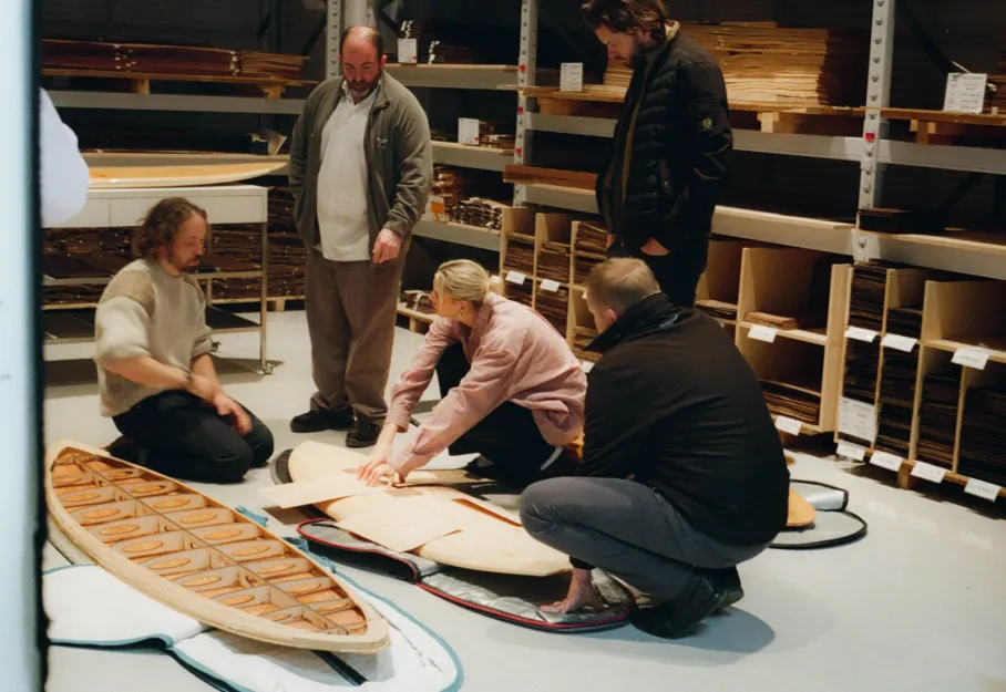 Bentley Unveils Bespoke Koa Surfboard with Marnie Rays & Otter Surfboards
