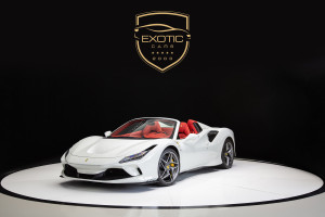 2023 Ferrari F8 spider with a White exterior | Exotic Cars Dubai
