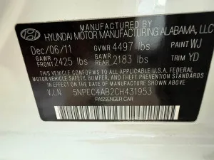 2012 Hyundai Sonata