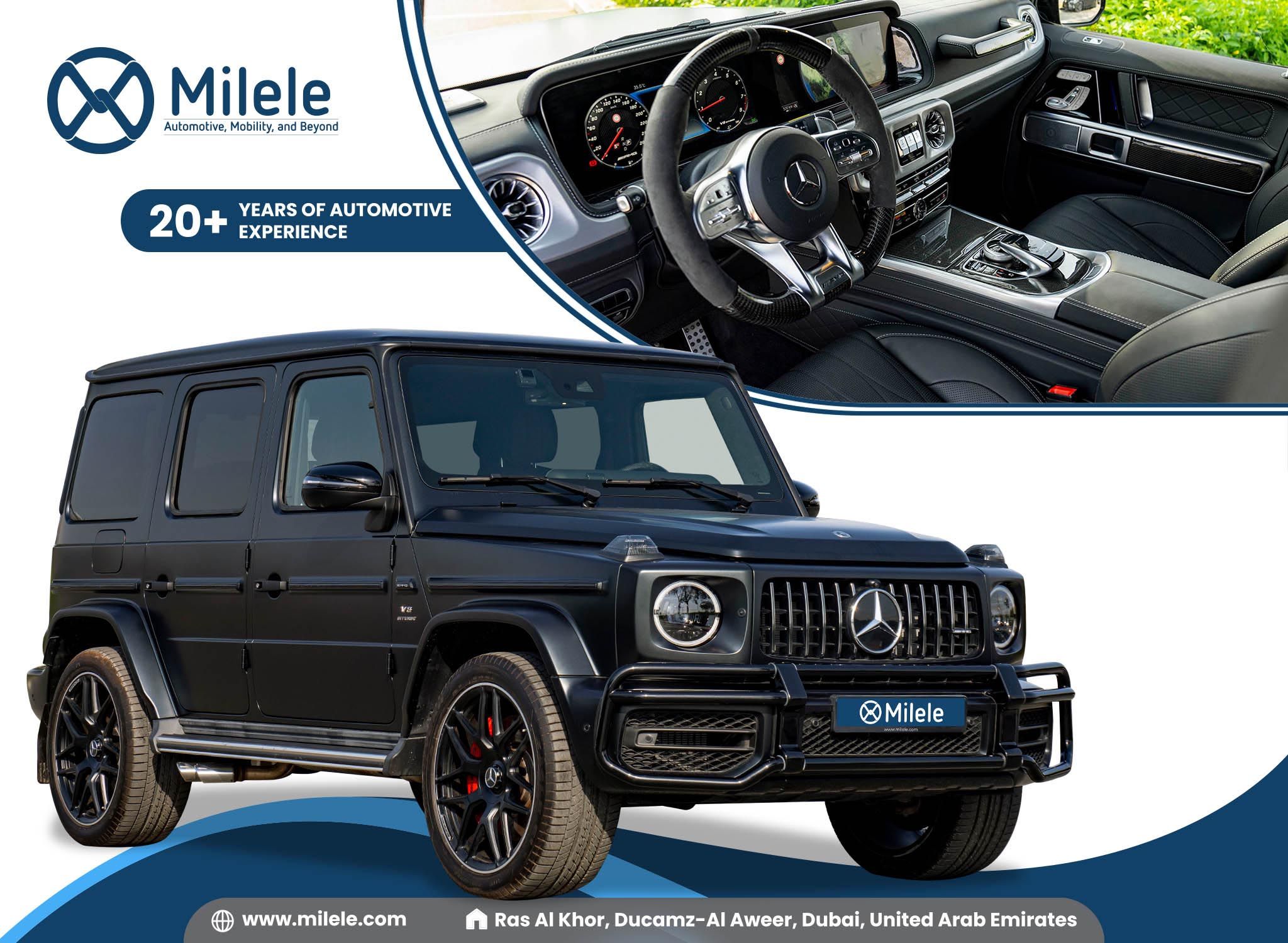 2022 MERCEDES BENZ G 63 4.0L PETROL: MAGNO BLACK WITH NIGHT PACKAGE, CARBON INTERIOR, MULTIBEAM LED