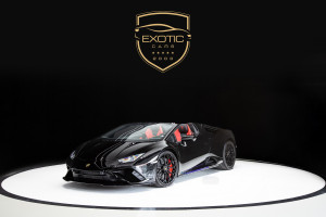 2022 Lamborghini Huracan Evo Spyder With a Black Exterior | Exotic Cars Dubai