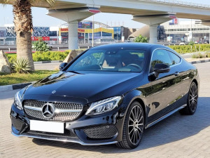 UNDER WARRANTY - COUPE 2018 MERCEDES C300 - WELL MAINTAINED - IN VERY GOOD CONDITION - GCC SPECS