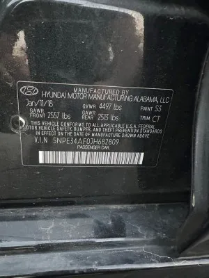 2018 Hyundai Sonata