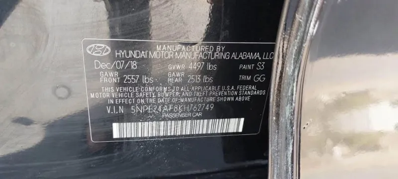 2019 Hyundai Sonata in Dubai