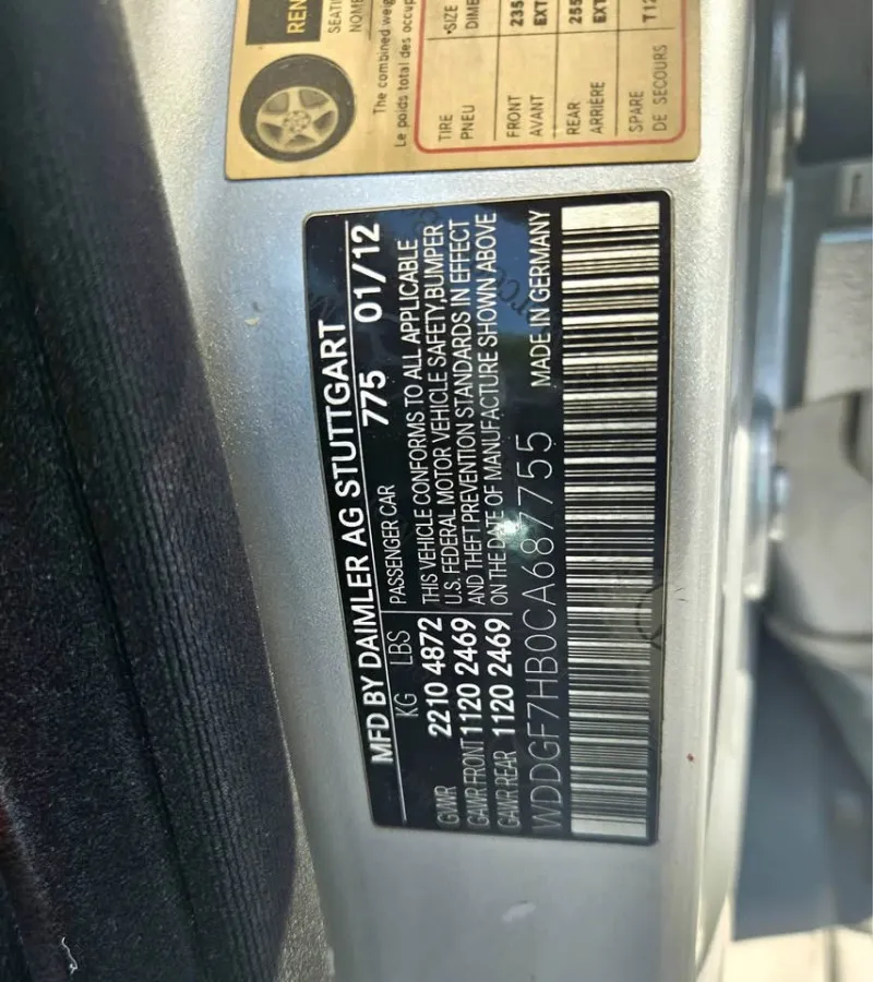 2012 Mercedes-Benz C63 AMG in Dubai