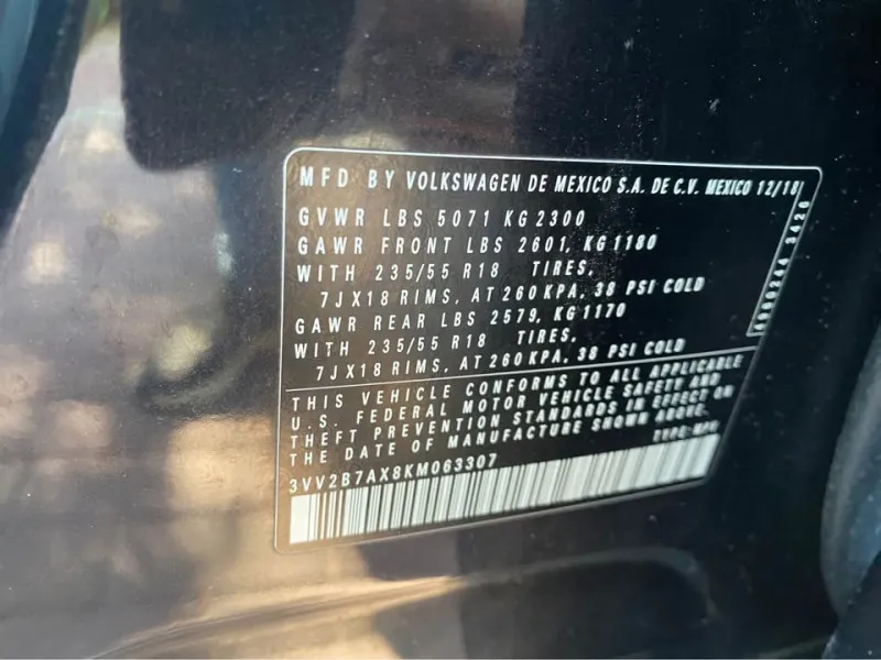 2019 Volkswagen Tiguan in Dubai